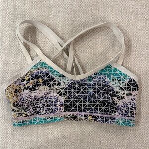 Lululemon energy/swim Geometric Patterned Sports Bra